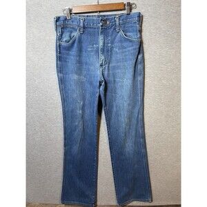 Vintage Wrangler 935DEN No-Fault Jeans Men's 31x33 Blue Denim Straight Leg USA
